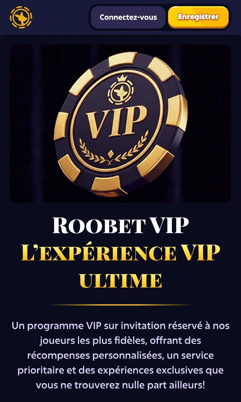Roobet VIP : programme sur invitation