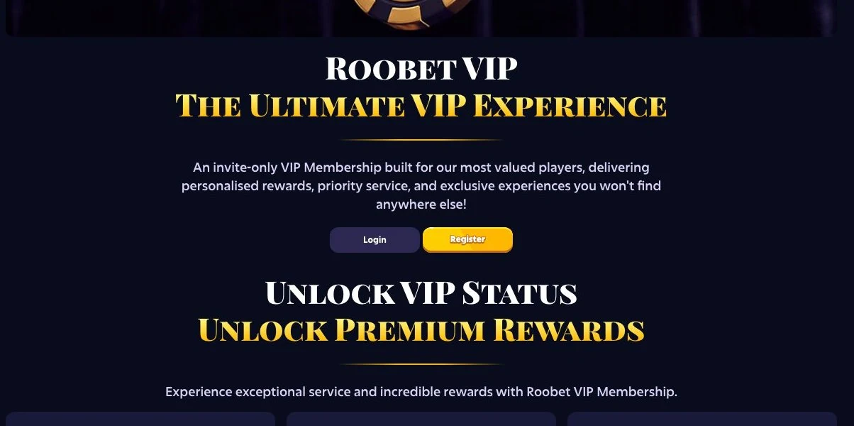Roobet VIP: invite-only programme